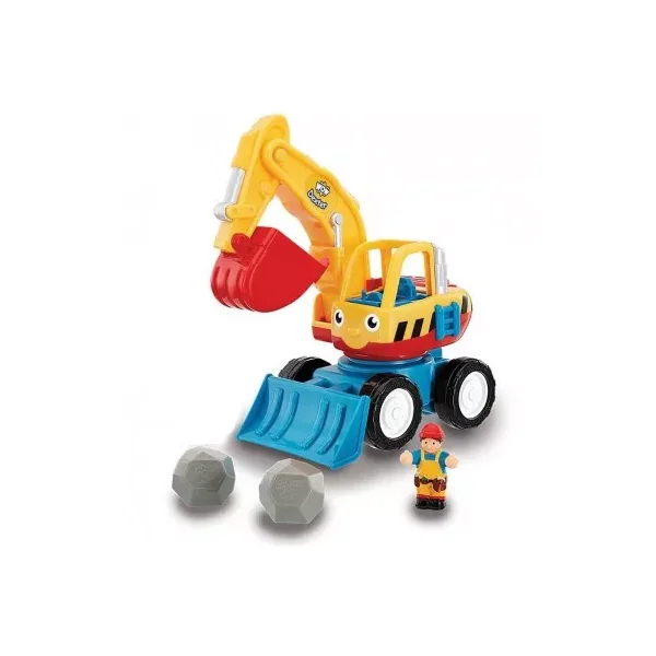 Tractopelle Dexter WOW Toys - Jouet Premier ge dès 18 mois | La Poule à Pois