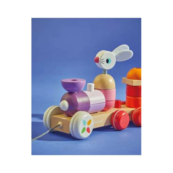 Train géant multicolore zigolos - Janod