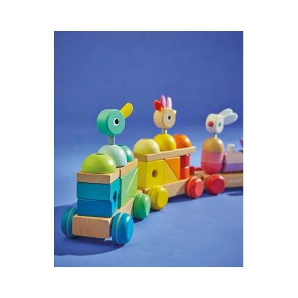 Train géant multicolore zigolos - Janod