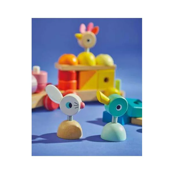 Train géant multicolore zigolos - Janod