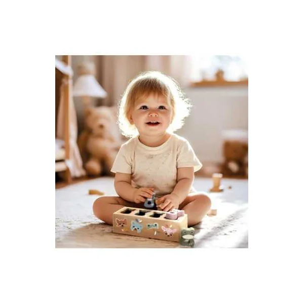 Trieur de Formes en Bois Animaux Speedy Monkey - Jouet 12 mois