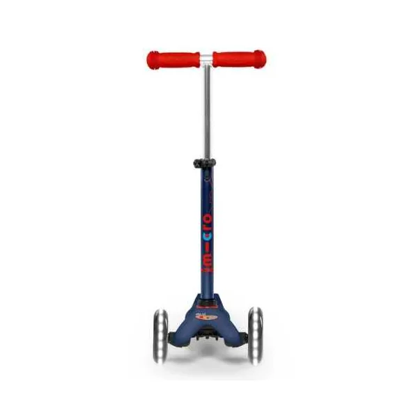 Trottinette Mini Micro Deluxe LED - Bleu Marine et Rouge 2-5 ans