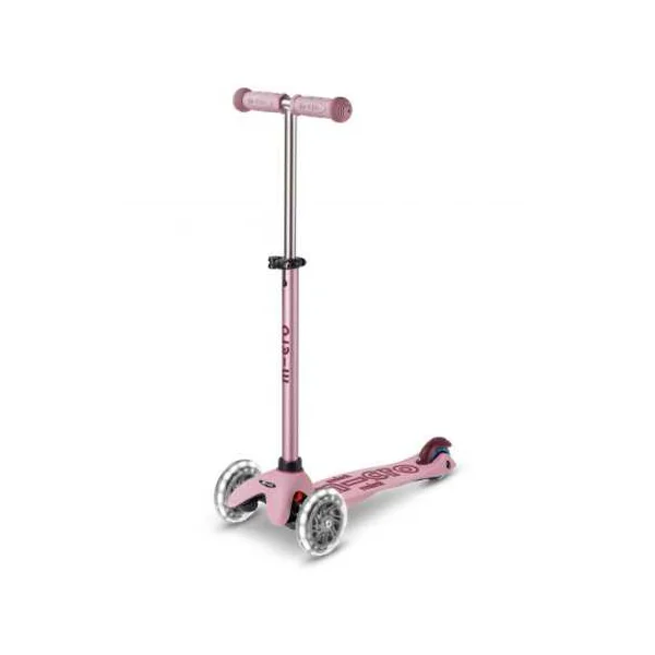 Trottinette évolutive Mini2Grow 2.0 Rose poudré LED - Micro Mobility - De 1 à 6 ans
