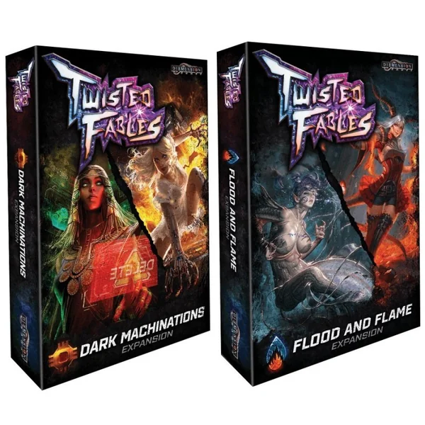 Twisted Fables : Flood and Flames + Dark Machinations + Pack 2 (Figurines bonus)