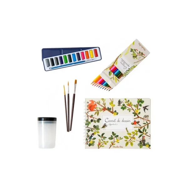 Valise aquarelliste Le Jardin du Moulin - Moulin Roty