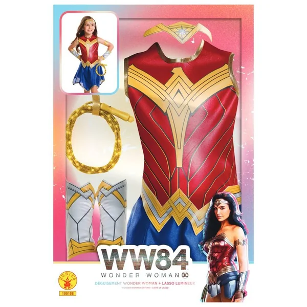 WONDER WOMAN 1984 - DEGUISEMENT AVEC LASSO LUMINEUX TAILLE M 5- 6 ANS